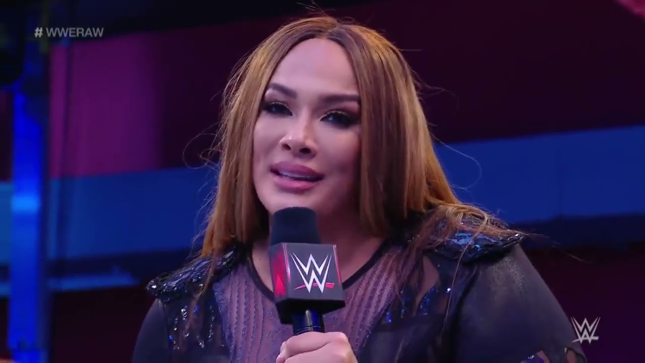 Nia Jax and Charlotte Flair brawl: Raw, June 22, 2020 background