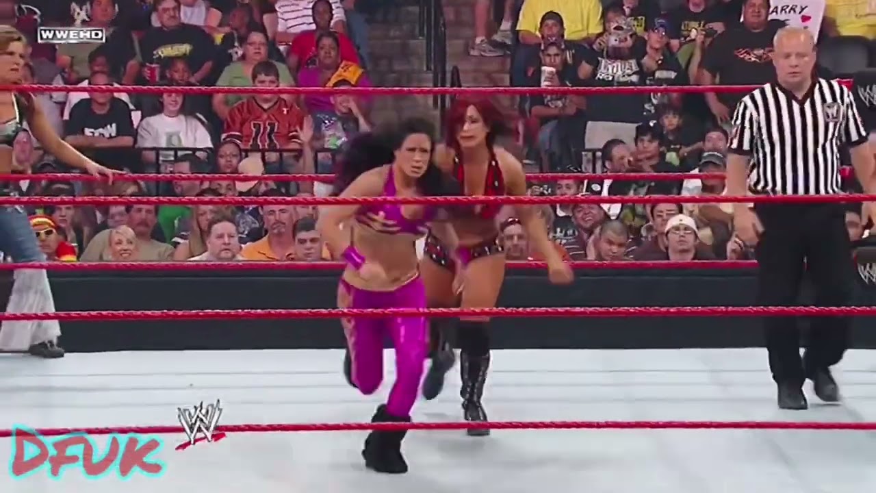Victoria & Natalya vs. Melina & Mickie James: Raw, June 23, 2008