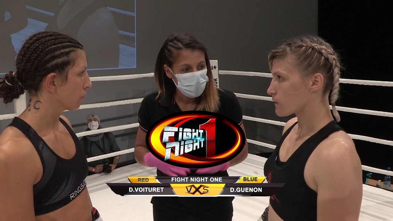 VOITURET Diane vs GUENON Delphine By VXS à la FIGHT NIGHT background
