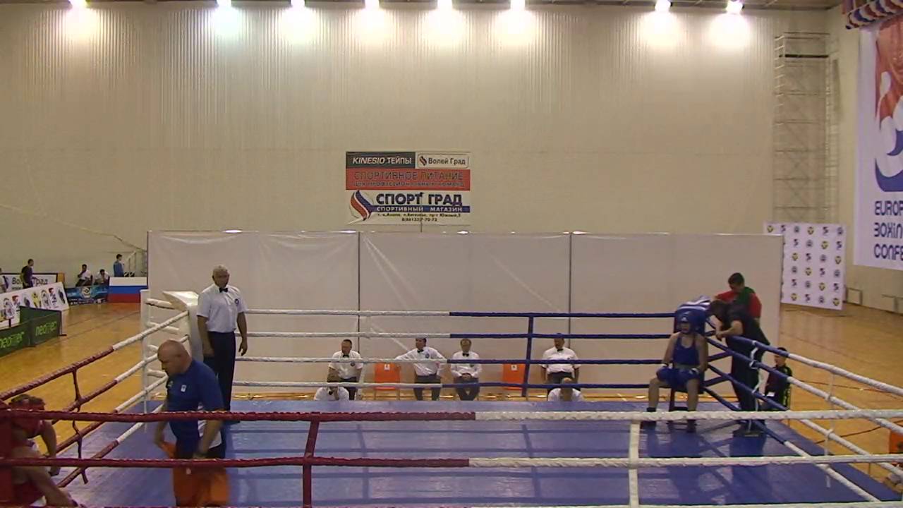European Youth Boxing Championships 2016 Russia Anapa RING B session 10 backdrop