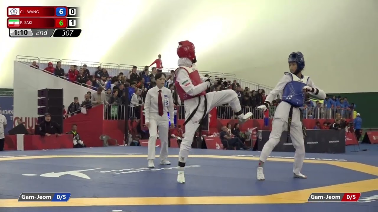 307 Round of 64 Women 44kg TPE C L WANG IRI P SAKI