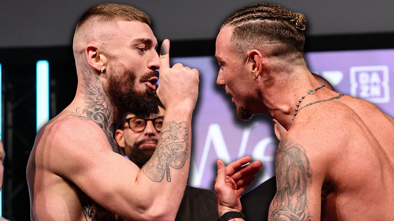 IT'S ON! Lewis Crocker vs Paddy Donovan 2 • WEIGH IN & FACEOFF | Matchroom Boxing background