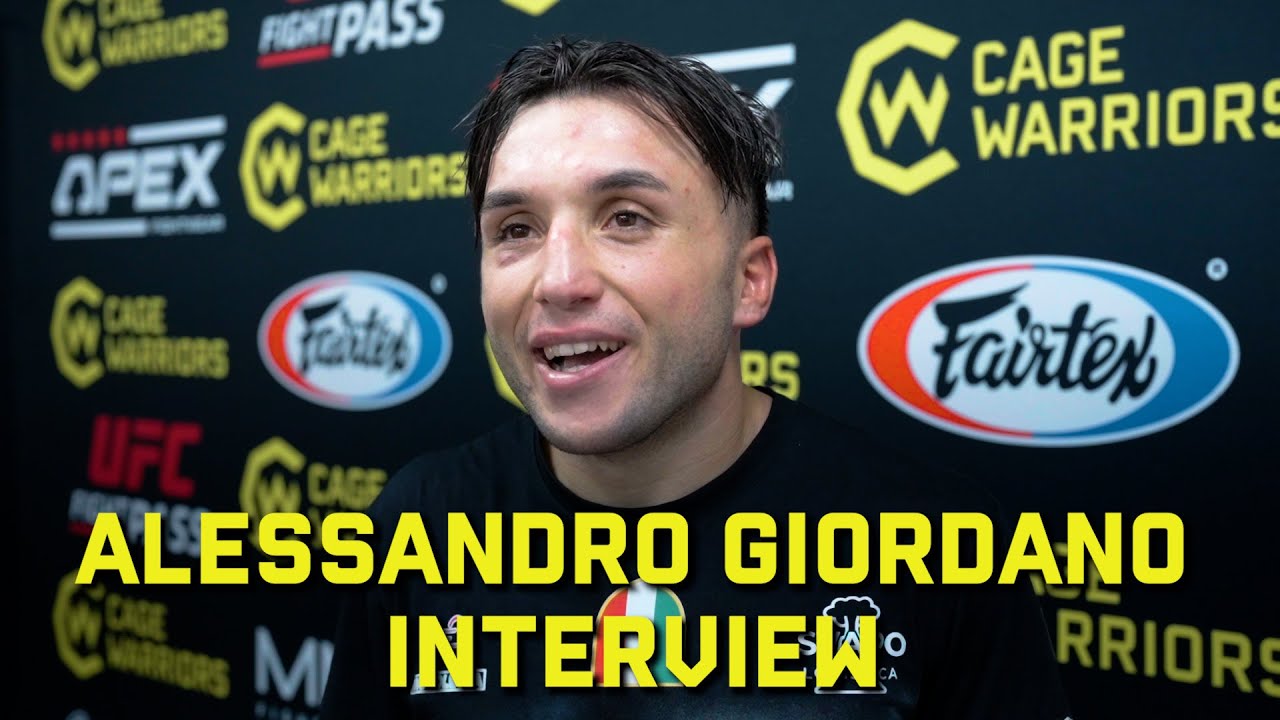 CW 179: Alessandro Giordano Post-fight Interview background