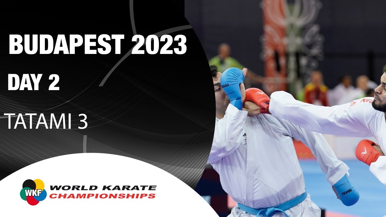 KARATE World Championships | Day 2 – Tatami 3 | WORLD KARATE FEDERATION background