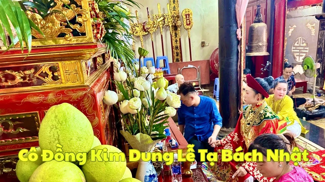 P2. Trực tiếp Cô Đồng Kim Dung Lễ Tạ Bách Nhật Tại Đền Mẫu Thanh Trì Hà Nội ngày 14/7/2025. background