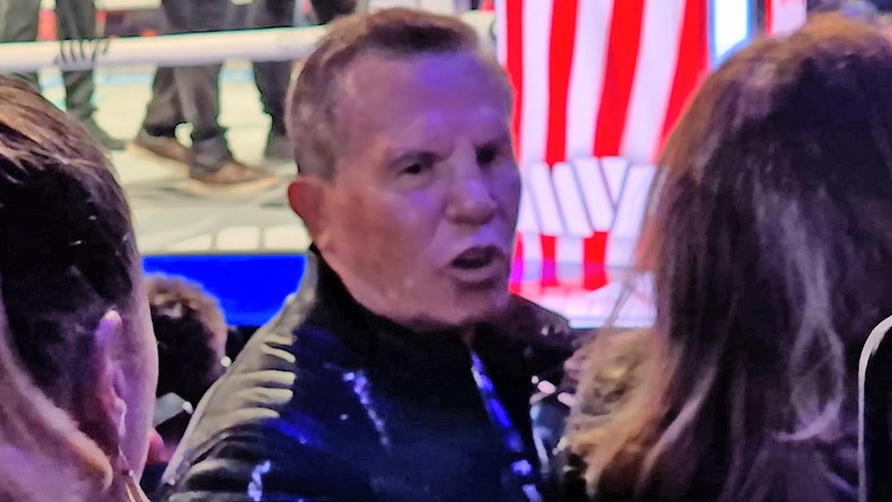 SICKENED Julio Cesar Chavez Sr LEAVES ABRUPTLY after EMBARASSING Jake Paul DEFEAT background