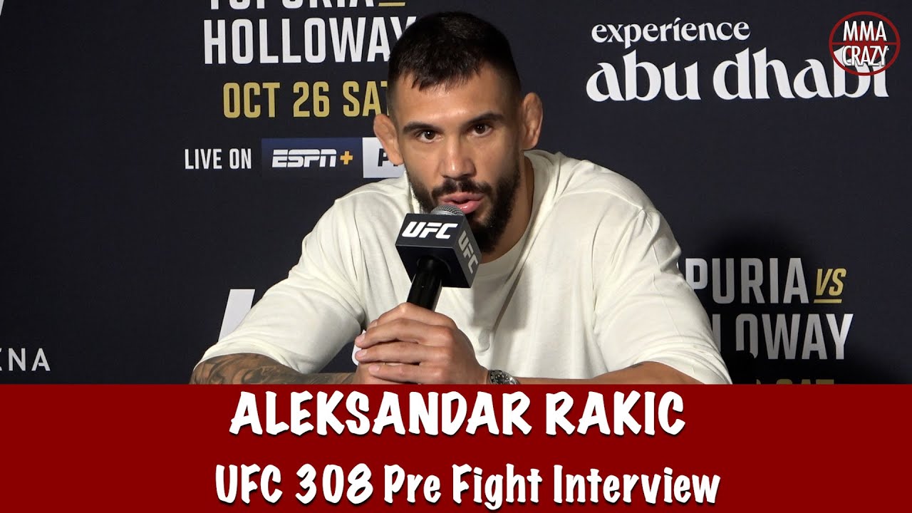 Aleksandar Rakić ‘ICE COLD’ will DOMINATE Magomed Ankalaev for a shot at Alex Pereira | UFC 308 background