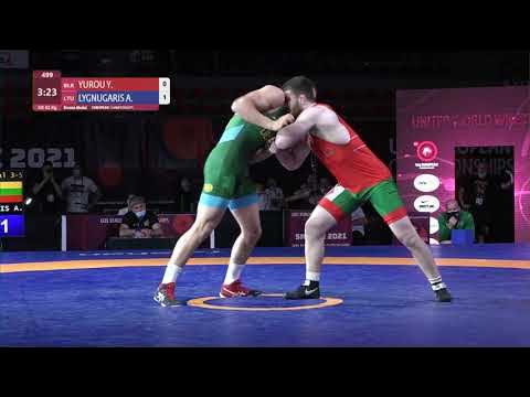 BRONZE GR - 82 kg: Y. YUROU (BLR) v. A. LYGNUGARIS (LTU) background