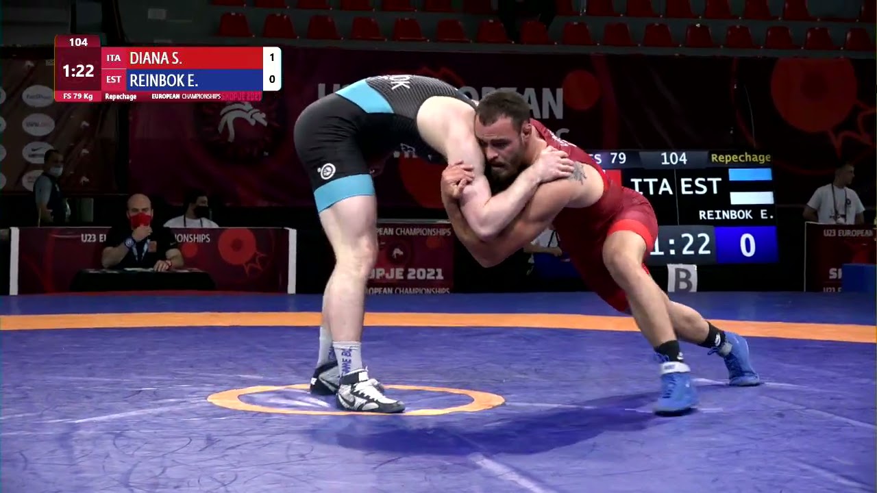 Repechage FS - 79 kg: S. DIANA (ITA) v. E. REINBOK (EST)
