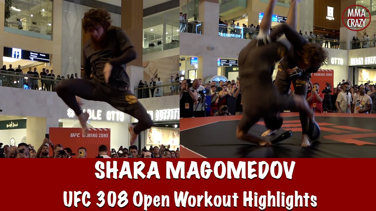 UFC 308: Sharaputdin Magomedov Open Workout Highlights background