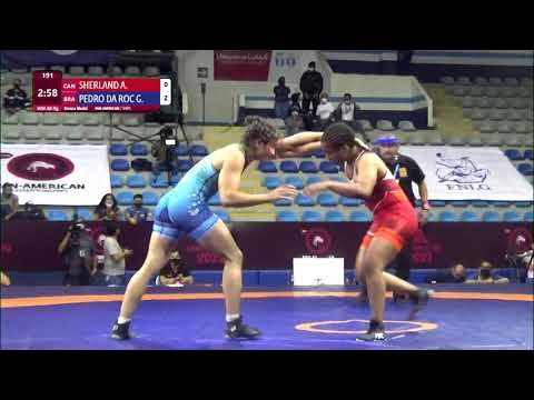 BRONZE WW - 68 kg: A. SHERLAND (CAN) v. G. PEDRO DA ROC (BRA)