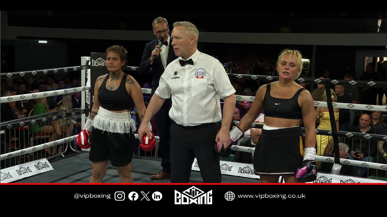 Jamillette Janitza Vallejos vs Sherriee Barnes at VIP's Rainton Arena Show on (4 May 2024)