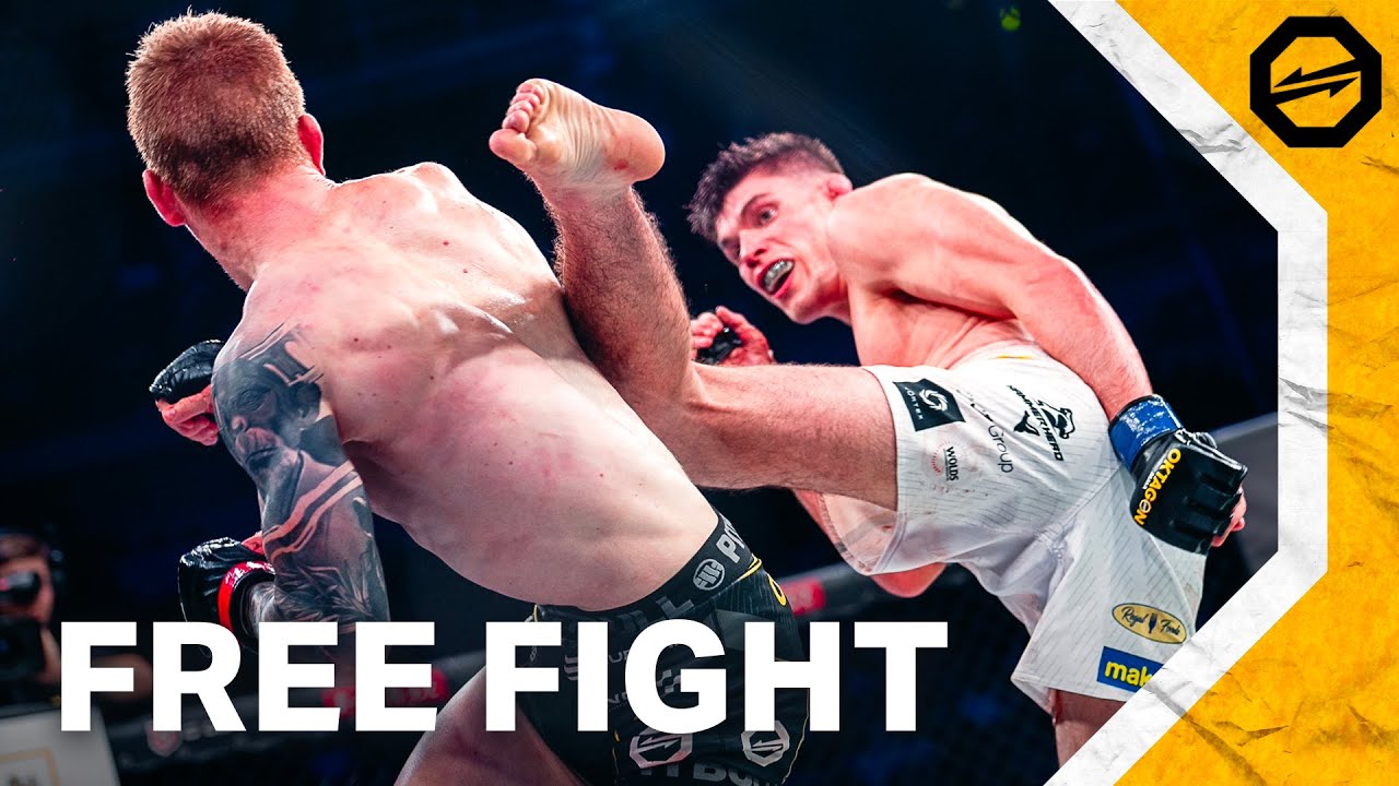 ЁЯП┤єаБзєаБвєаБеєаБоєаБзєаБ┐ English DOMINANCE! ЁЯФе TICHOTA vs. STAINES | FREE FIGHT | OKTAGON 61 background