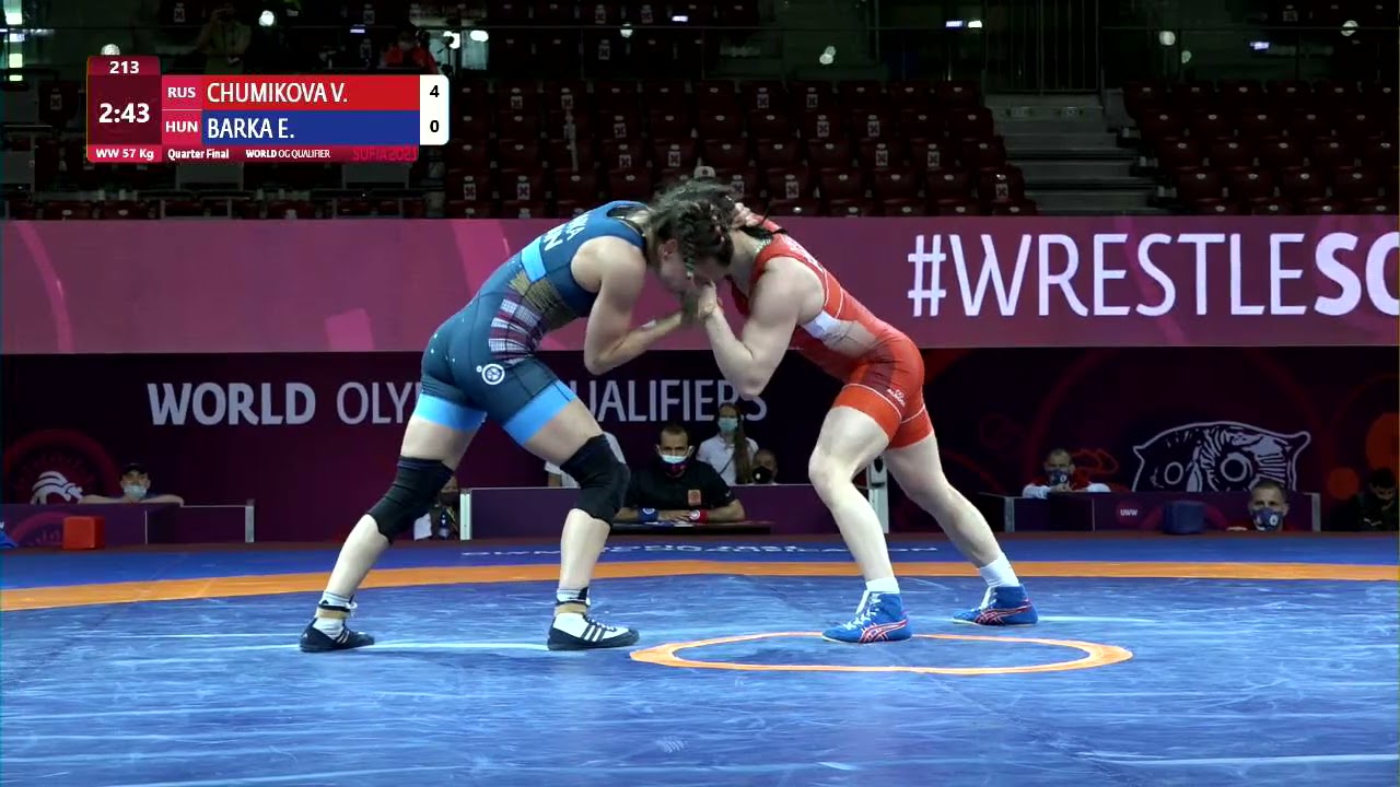 1/4 WW - 57 kg: V. CHUMIKOVA (RUS) v. E. BARKA (HUN)