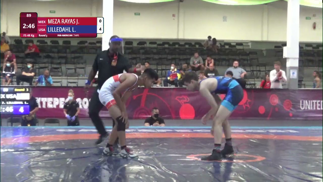 Round 3 FS - 48 kg: J. MEZA RAYAS (MEX) v. L. LILLEDAHL (USA)