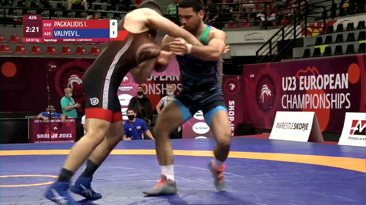 Repechage GR - 87 kg: I. PAGKALIDIS (GRE) v. L. VALIYEV (AZE)