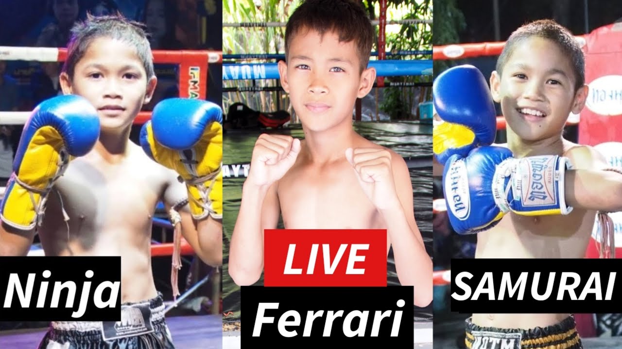 นินจา ซามูไร เฟอร์รารี่ กำลังเริ่มครับSAMURAI.Ninja.Ferrari Fight! ムエタイ Muay Thai backdrop