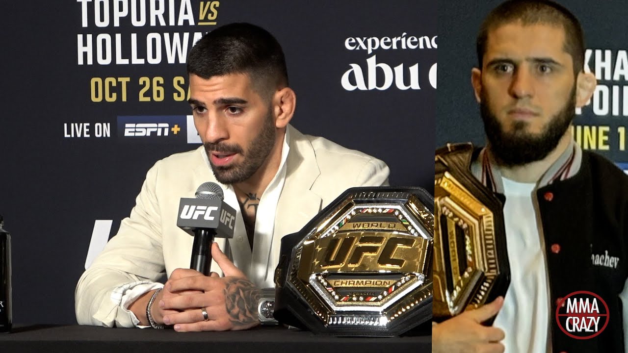 Ilia Topuria Predicts he will be the first to submit Islam Makhachev background