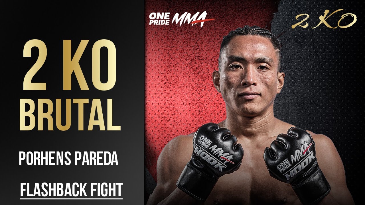 2 LAGA KNOCKOUT BRUTAL PORHENS PAREDA | BEST KO ONE PRIDE MMA backdrop
