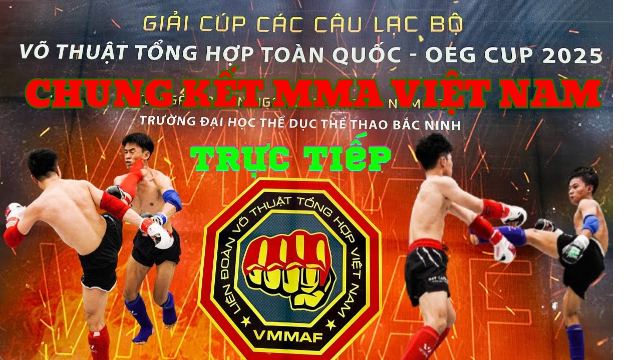 Live Trực tiếp chiều 20-7-2025 Chung kết MMA cup các câu lạc bộ Việt Nam.