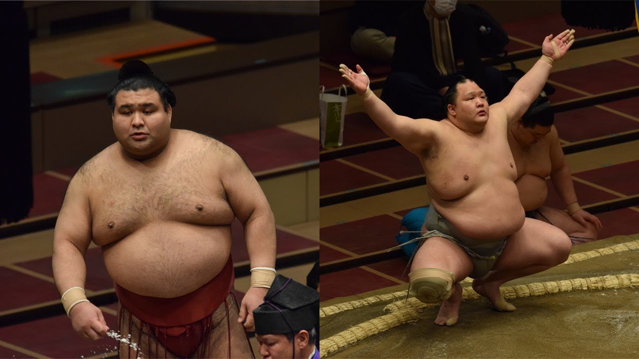 March 2021, Day 12: Takayasu v Hokutofuji + high-speed thrusting background