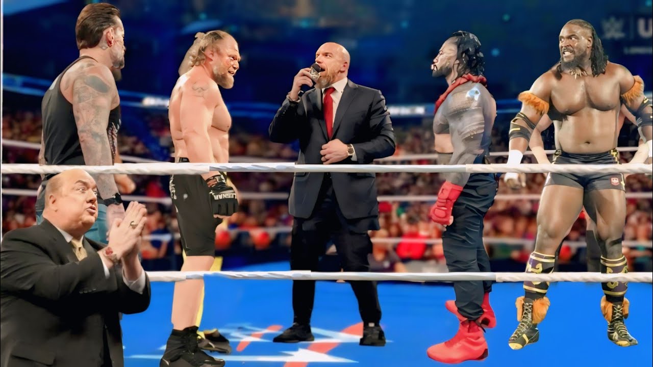 March 22, 2026 | Finally Roman Reigns team made a brutal attack on Brock Lesnar's & cm punk 