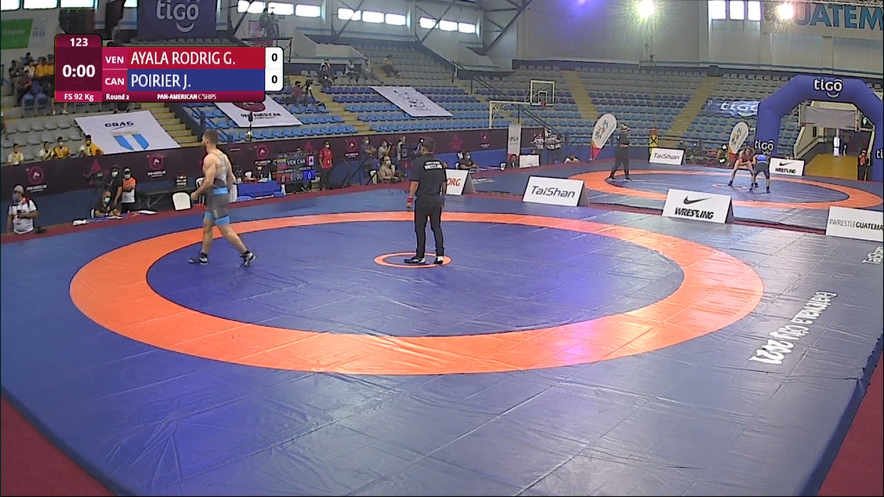 Round 2 FS - 92 kg: G. AYALA RODRIG (VEN) v. J. POIRIER (CAN) background