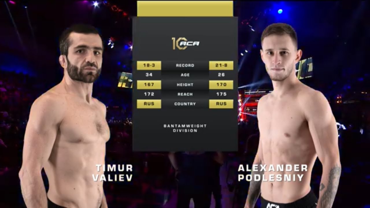 Тимур Валиев vs. Александр Подлесный | Timur Valiev vs. Alexander Podlesniy | ACA 172