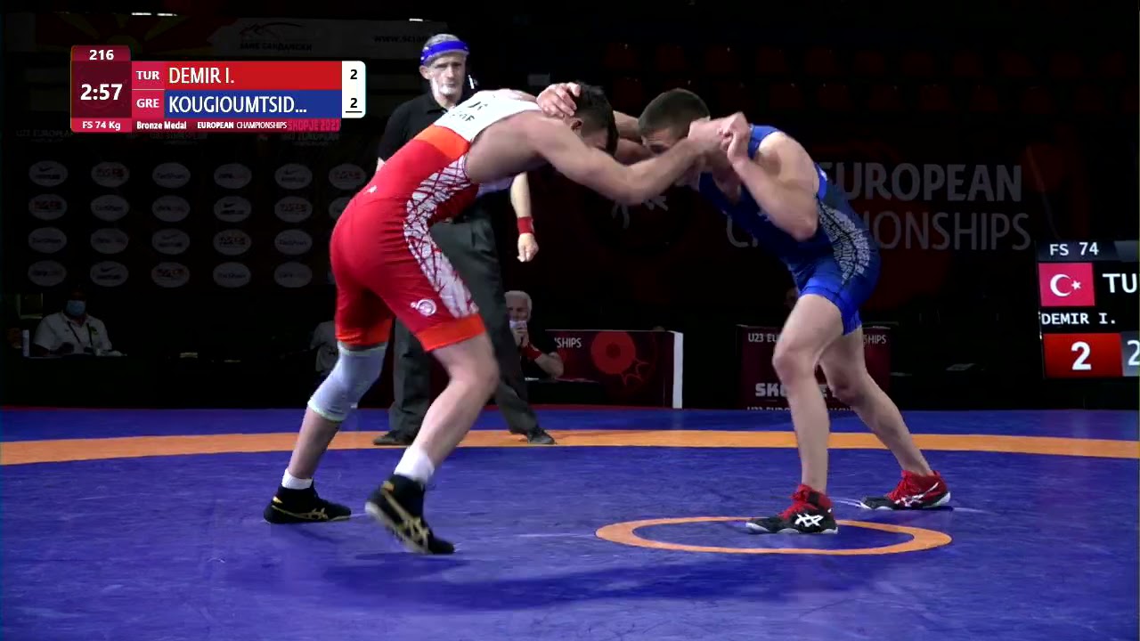 BRONZE FS - 74 kg: I. DEMIR (TUR) v. G. KOUGIOUMTSID (GRE)