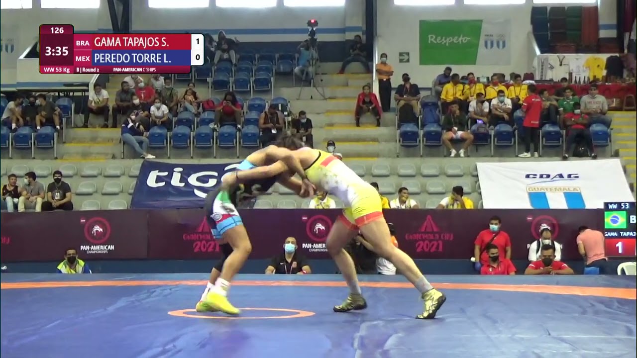 Round 2 WW - 53 kg: S. GAMA TAPAJOS (BRA) v. L. PEREDO TORRE (MEX)