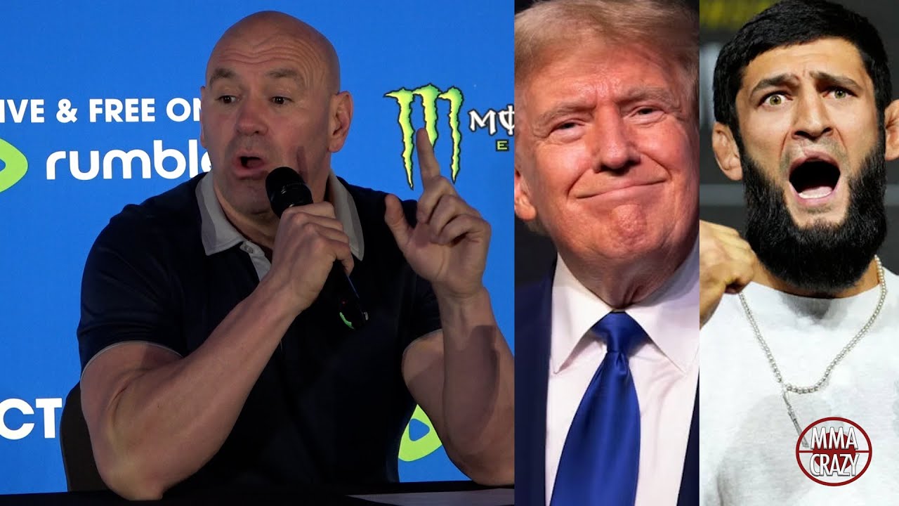 Dana White reacts to Donald Trump support for Khamzat Chimaev background