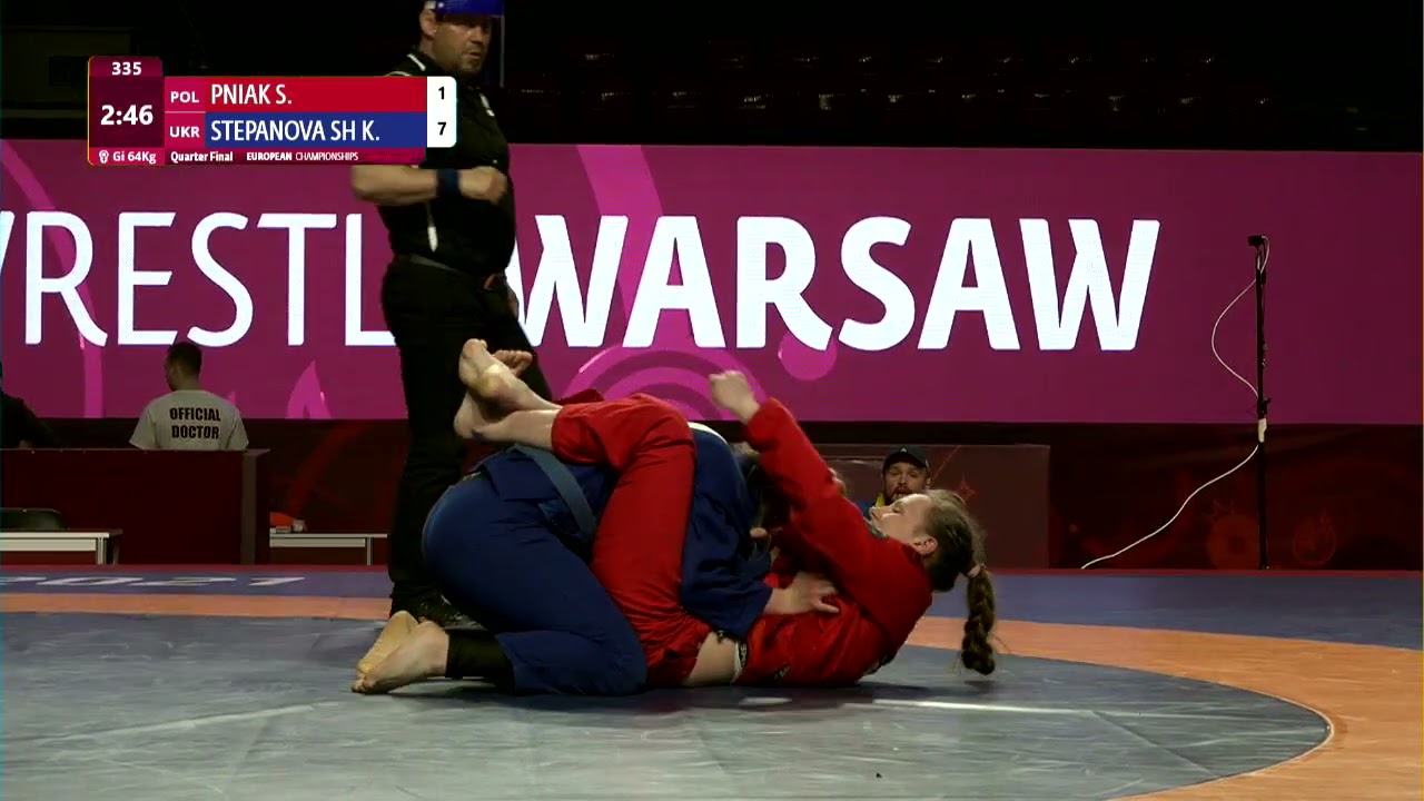 1/4 Women's GP GI - 64 kg: S. PNIAK (POL) v. K. STEPANOVA SH (UKR) background