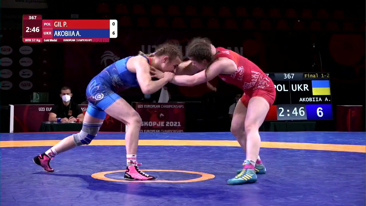 GOLD WW - 57 kg: P. GIL (POL) v. A. AKOBIIA (UKR)
