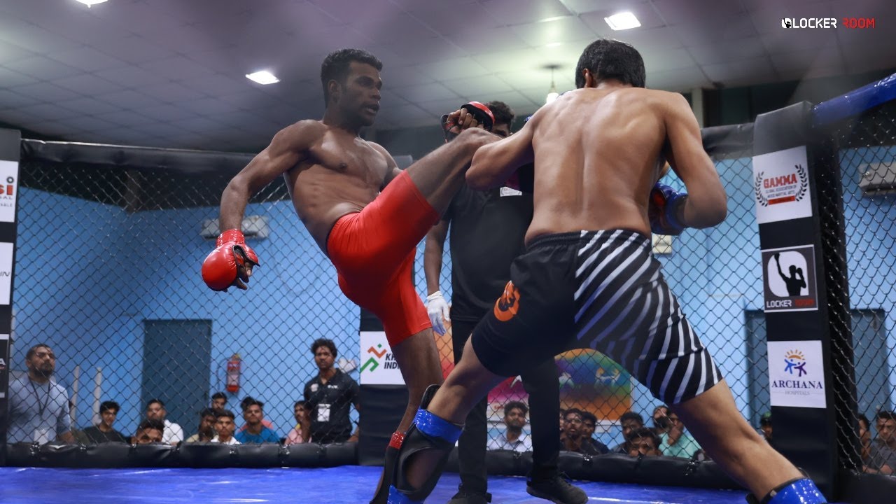 Naina (Wartribe) vs Rajeev (Warrior Combat Sports) | GAMMAI Nationals 2022 | Striking MMA background