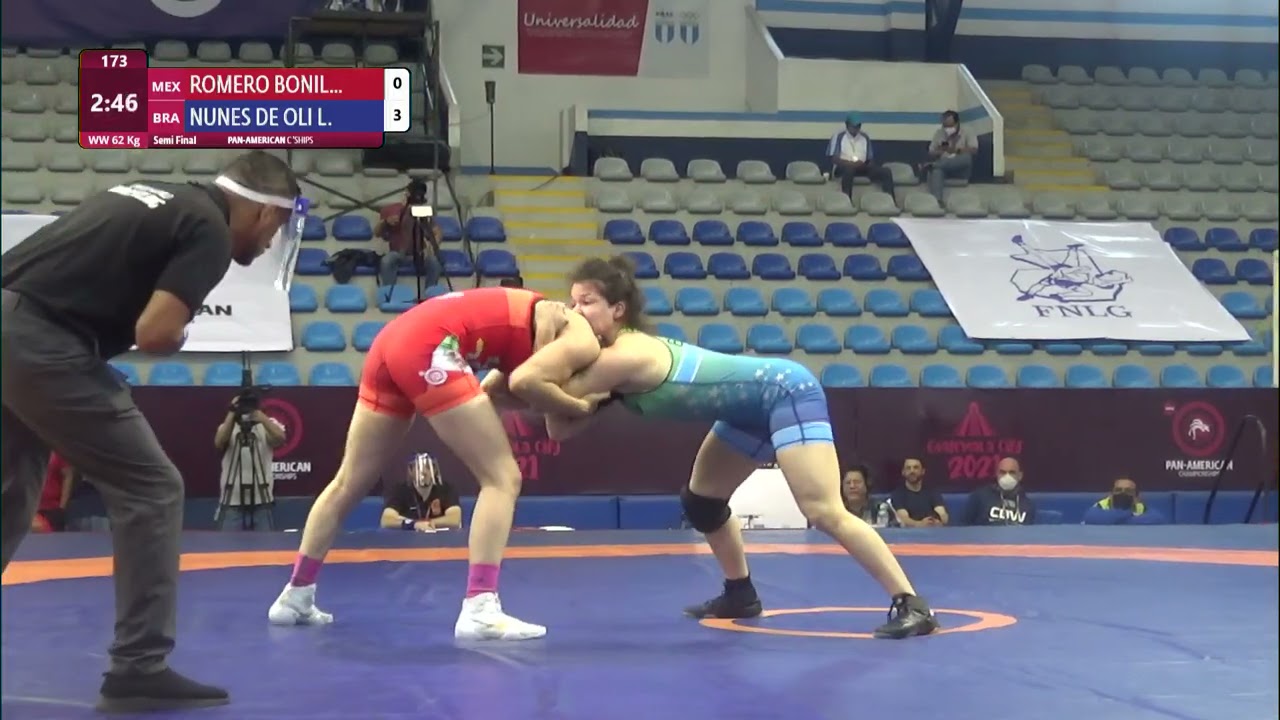 1/2 WW - 62 kg: A. ROMERO BONIL (MEX) v. L. NUNES DE OLI (BRA)