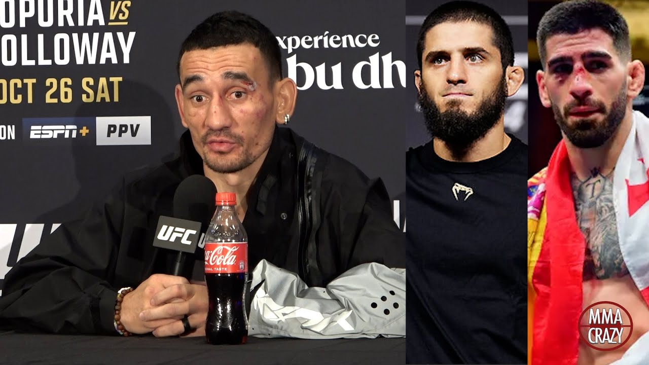 Max Holloway Predicts Islam Makhachev vs. Ilia Topuria background