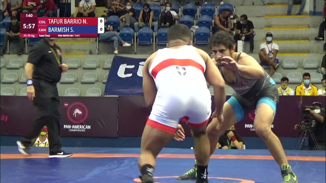 1/2 FS - 79 kg: N. TAFUR BARRIO (COL) v. S. BARMISH (CAN)