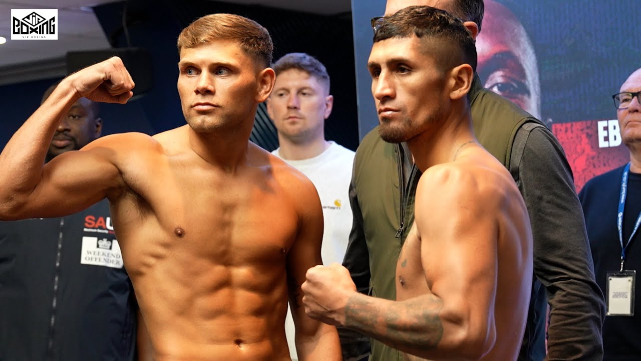 Weigh-in Ben Marksby vs Miguel Cesario Antin plus a quick chat with Ben background