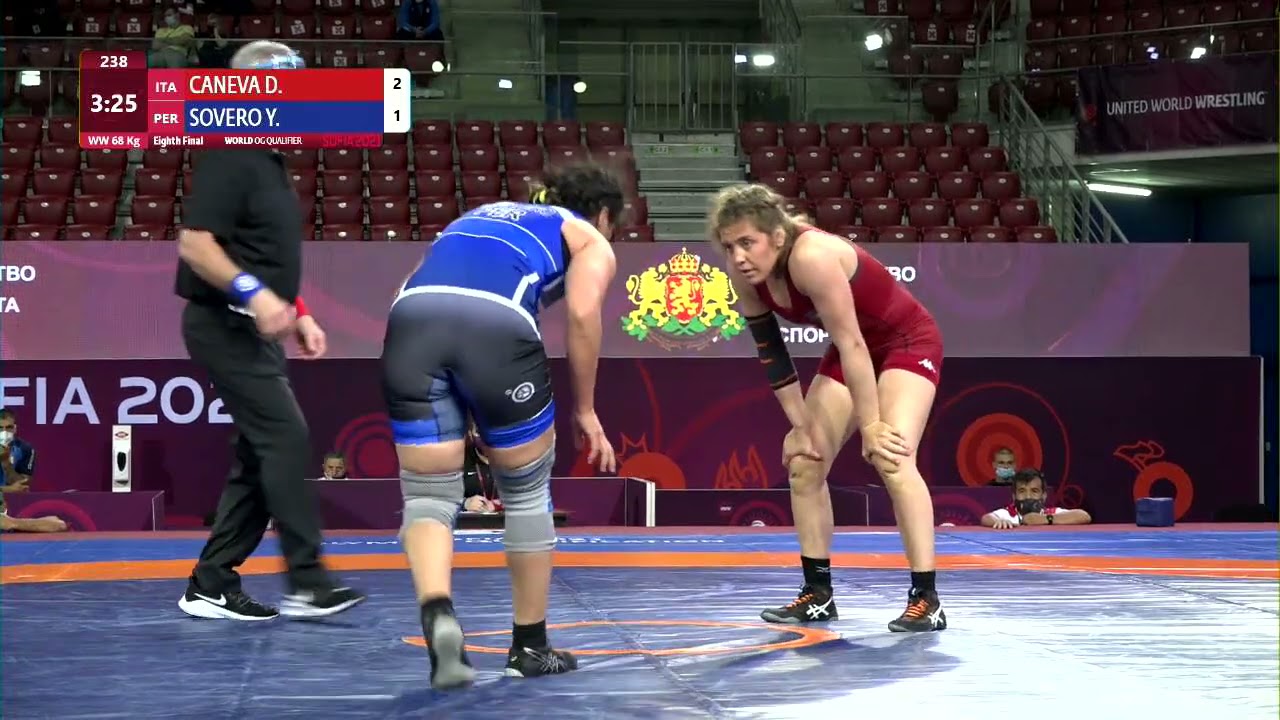 1/8 WW - 68 kg: D. CANEVA (ITA) v. Y. SOVERO NINO (PER)