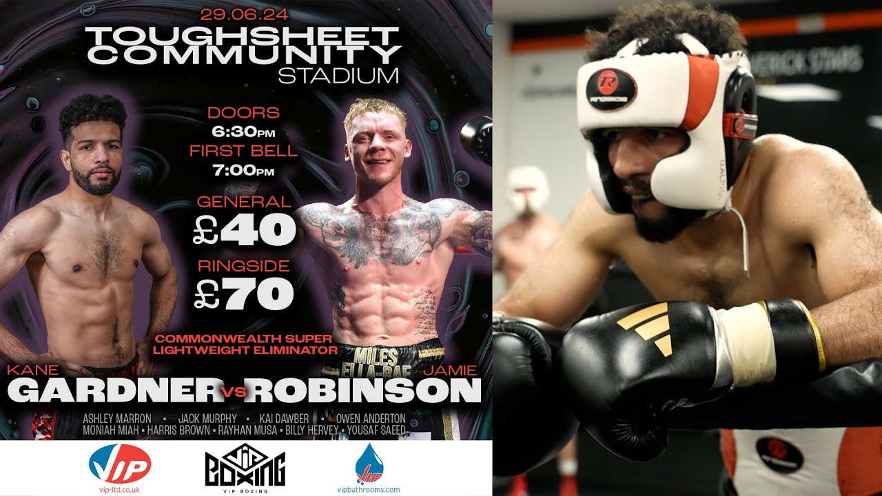 HE LIVES HIS CAREER OFF STOPPING BEN FIELDS! Kane Gardner on Jamie Robinson. background