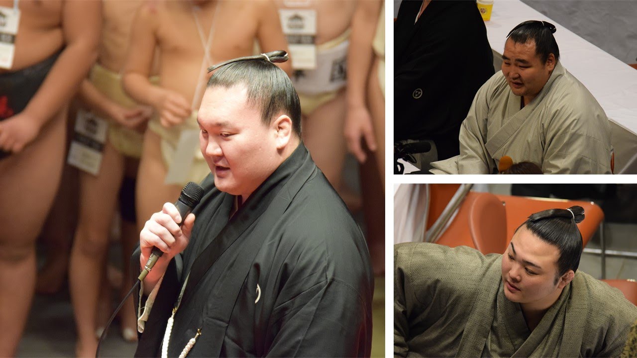 Hakuho, Enho, Kakuryu react to May cancellation background