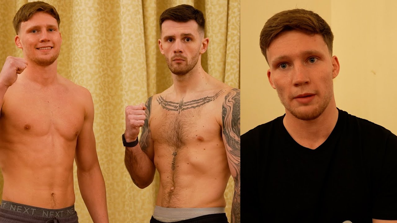 Weigh-in Leon Willings v Jake Barton plus a quick chat with Leon background