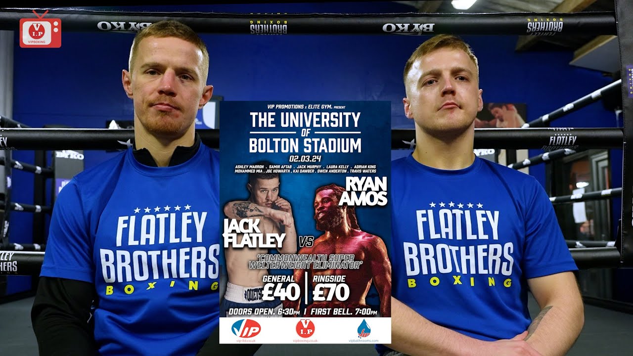 VIPtv talks toJack & Kieran Flatley about their new gym, and Jack's next fight on Mar 2nd in Bolton.