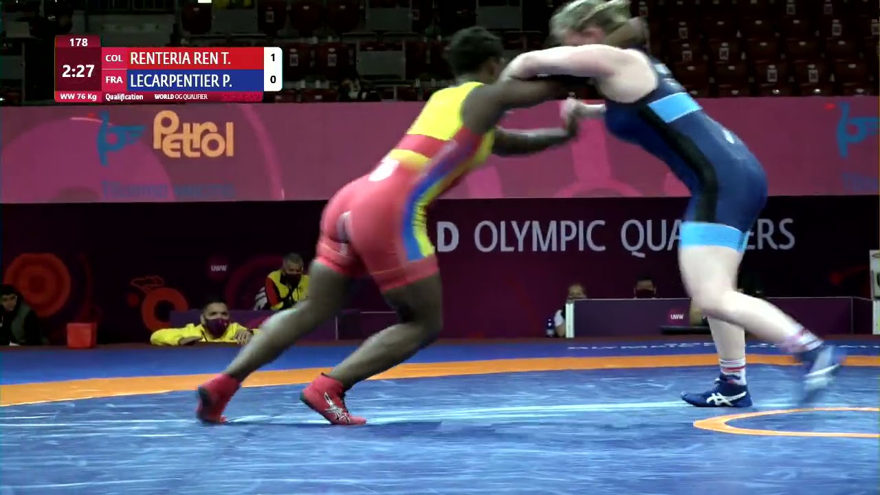 Qual. WW - 76 kg: T. RENTERIA REN (COL) v. P. LECARPENTIER (FRA)