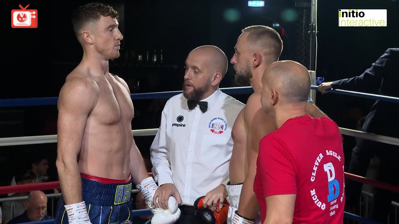 Brad Rea v Serhii Ksendzov on VIP's show at Liverpool's Grand Central Hall (6.10.2023) background