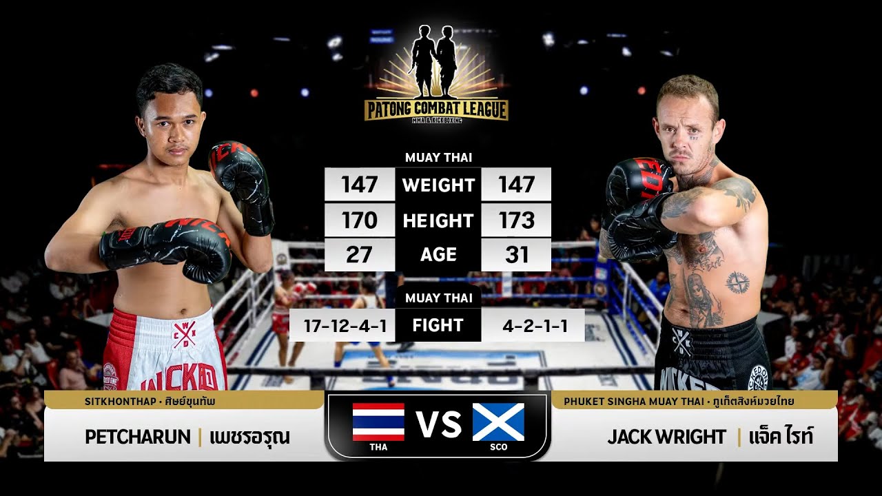 PETCHHARUN SITKHONTHAP VS JACK WRIGHT PATONG COMBAT LEAGUE MMA & KICK BOXING 27 APRIL 2025 backdrop