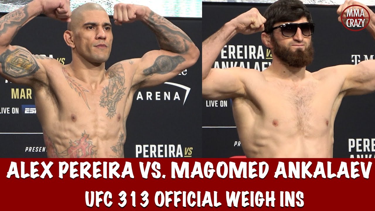UFC 313: Official Weigh Ins Alex Pereira & Magomed Ankalaev background