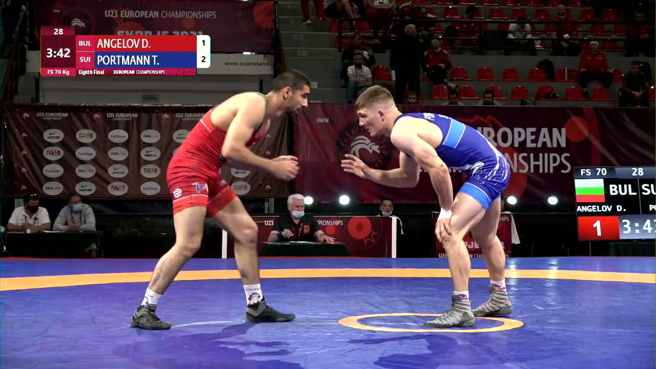 1/8 FS - 70 kg: D. ANGELOV (BUL) v. T. PORTMANN (SUI)