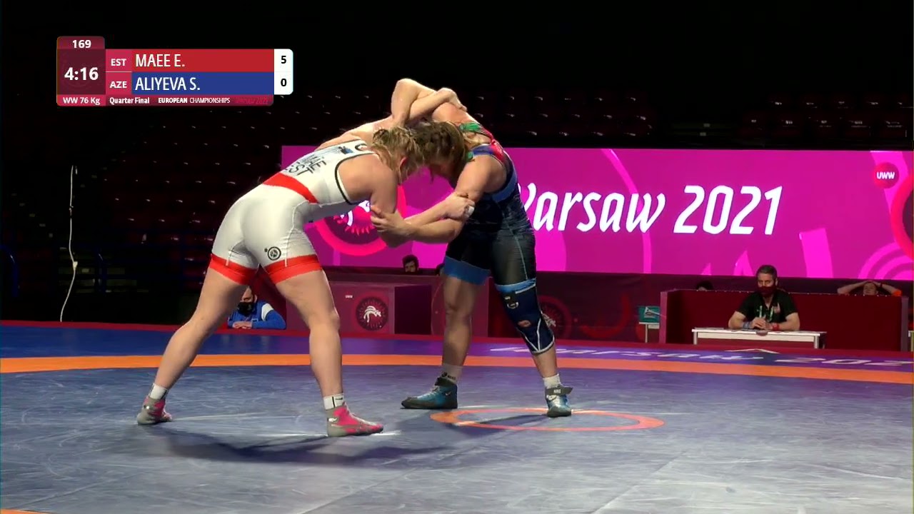 1/4 WW - 76 kg: E. MAEE (EST) v. S. ALIYEVA (AZE) background
