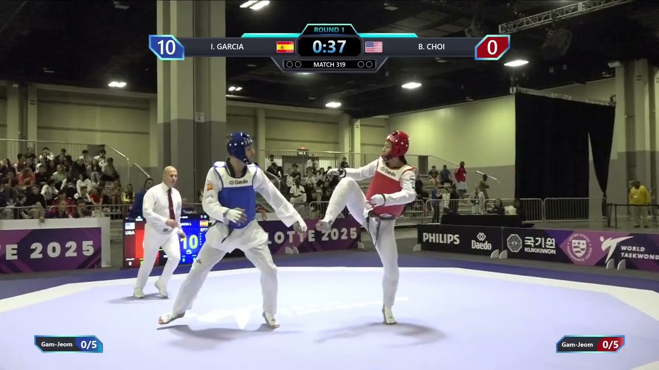 319 Round of 16 M +80kg ESP I GARCIA USA B CHOI PGM